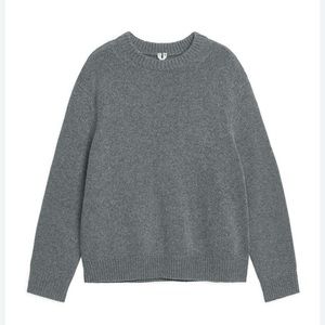 Arket grey wool sweater